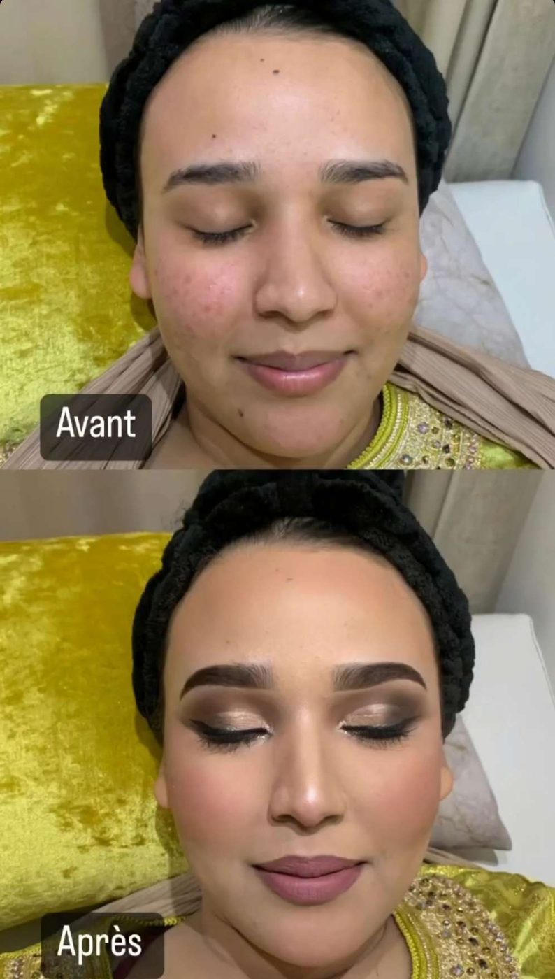 Maquillage avant après